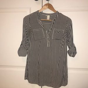 H&M striped blouse shirt.